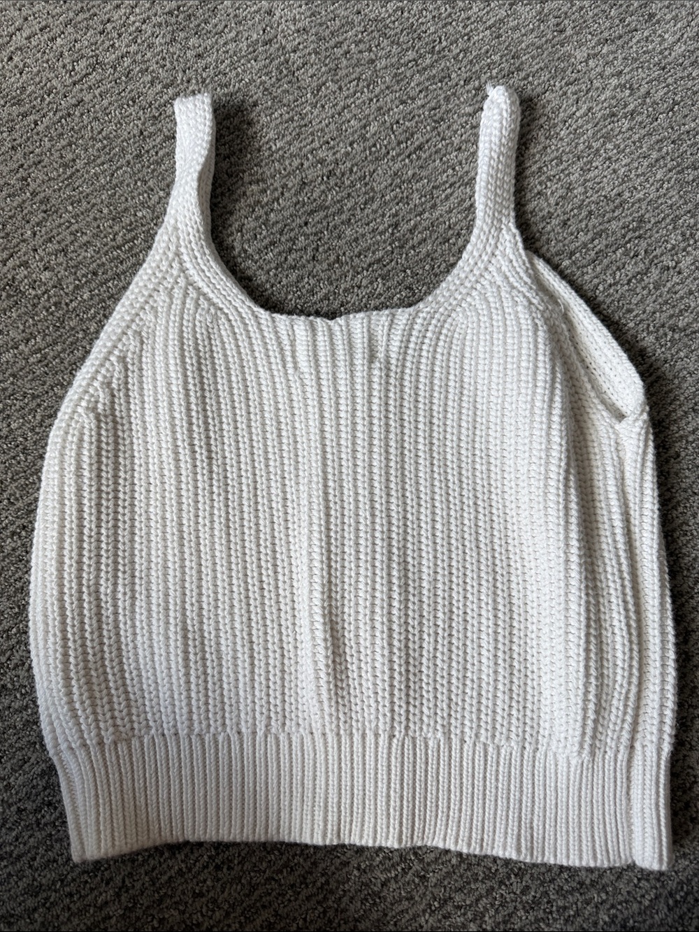 ROLLA'S Cream Ribbed Button-Front Knit Tank - Picture 4 of 4